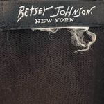 Betsey Johnson Vintage 90’s Betsy Johnson Black Knit Cropped Cardigan Top w/ Beaded Fringe US4 Photo 7
