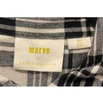 Anthropologie MAEVE Orange Embroidered Buttons Plaid Shirtdress Photo 2