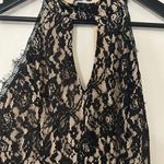 Francesca's  Black Lace Sleeveless Pant Jumpsuit NWT Size Medium Photo 3