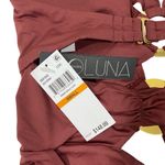 Soluna $148 Women's Standard Buckle Up One Piece Bandeau Swimsuit S Brown Photo 3