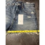 ZARA Blue Distressed High Rise Shorts Size 8 NWT Ripped Fray Destroy Photo 12