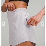 Lululemon  athletica Women's Light Gray Hotty Hot High Rise Lined Athletic Shorts Photo 2