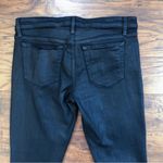 joe's jeans JOE'S • The Skinny jeans Coated Black waxed denim mid rise moto grunge stretch Photo 9