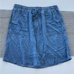 Jones New York JONES NY Signature Chambray Blue Tencel Drawstring Skirt Size 8 NWT Photo 10