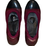 Ja Vie Burgundy & Black Jelly Flat Shoes Size 40 Photo 0