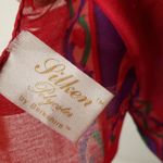 Vintage Berkshire Floral Fruit Scarf Purple Photo 2