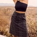 Athleta New  Arrival Skirt Size 4 Pull On Black White Striped Photo 0
