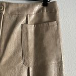 Pretty Little Thing Pebble Croc Faux Leather Front Pocket Wide Leg Pant 10 Photo 2
