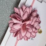 Free People New!  Pink Floral Embellished Choker Necklace Photo 11