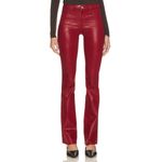 L'Agence NWT L’AGENCE Ruth High-Rise Straight Coated Jeans Dark Bordeaux Size 31 Photo 3