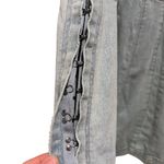 Free People  Thea Blue Denim Long Bell Sleeve Mini Dress Size Small Photo 13