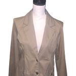 Faded Glory  Stretch Uniform Green Double Breasted Blazer Jacket Pockets Fitted  Photo 1