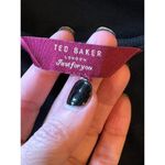 Ted Baker  Black Jersey Knit Abstract Floral Print Crew Neck Sheath‎ Dress Size S Photo 6