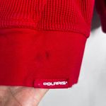 Polaris Racing Red Hooded 100% Cotton Full Zip Thermal Sweatshirt Size Medium Photo 12