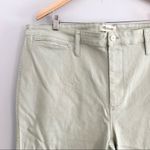 Madewell high rise crop jean wide leg light green size 24 Photo 4