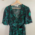 Ba&sh  Candy Cut Out Green Vert Printed Maxi Dress Photo 4