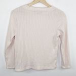 Sanctuary  Light Pink V-Neck Long Sleeve Knit Henley Shirt Women's Size Small S Photo 1