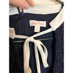 Riley & Rae Dress Medium Navy Lace with White Collar Cottagecore Preppy Photo 4