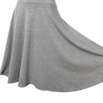 LuLaRoe Nicole Solid Gray Elbow Sleeve Fit & Flare Dress Photo 5