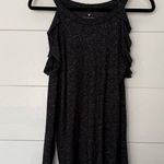 American Eagle Women’s Medium Soft and Sexy Cold Shoulder Grey Top Photo 0