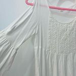 Buckle peach royal  white cold shoulder blouse boho size small Photo 1