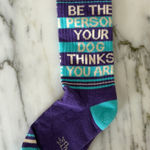 Purple and Aqua Blue Fun Socks Photo 0