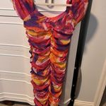 Urban Outfitters Colorful off the shoulder dress- Outfitters Photo 0