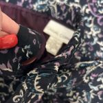 VTG Casual Corner Women Whimsigoth Maxi Skirt 8 Black Floral Paisley Cottage Photo 8