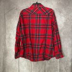 Blue Mountain Red & Blue Plaid 100% Cotton Button Up Flannel Size XL Women’s Photo 4