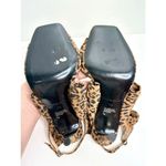 Charles David Charles‎ David Sandals Womens Size 7.5 Animal Print Brown Bow Luxe Slide Heels Photo 9