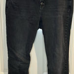 Old Navy  Black Power Straight High Rise Button Fly Jeans Size 14 Photo 0