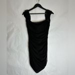 Princess Polly Charvi Mini Dress in Black Mesh Off or On Shoulder in Size US 8 Photo 12