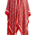 Banana Republic Factory red crinkle kimono wrap, NWOT Photo 0