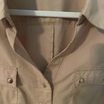 Unique spectrum  Button Down, 3/4 Sleeve Top with Beadwork Shoulder Details.​ Photo 2