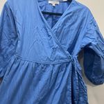 Sweet Baby Jamie Blue Tiered Wrap Dress Size XS $276 Photo 3