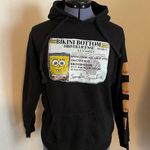 Nickelodeon SpongeBob Drivers License Hoodie Pullover Adult Black Size S Photo 0