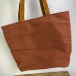 Panache Aztec Tote Bag Purse Wool Large Multicolor Rust Handwoven 19.5in x 16in Orange Photo 2