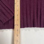 Madewell Levi Rib Mock Neck Wool Blend Crop Pullover Sweater XXS Purple Casual Photo 4