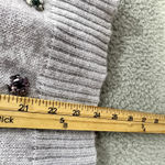 J.Crew  Sweater XS Purple Embellished Jeweled‎ Pullover Preppy Coquette Holiday Photo 4