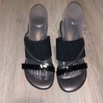 dexflex comfort DexFlex by Dexter black elastic silver wedges Photo 1