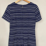 Karl Lagerfeld Paris Women's 6 Short Sleeve Signature Striped Shift Dress Navy Photo 12