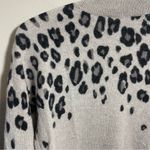 Saks 5th Avenue Saks Fifth Avenue Cashmere Sweater Cascading leopard print Photo 2