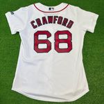 Majestic Women's Boston Red Sox Size Small CRAWFORD 68 Stitched Jersey Photo 6