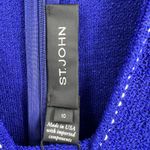St. John  Indigo Blue Knit Sheath‎ Dress Size 10 New Photo 4