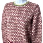 J. Crew Wool Argyle Crewneck Holiday Cabincore Cozy Nordic XS Red Size undefined Photo 2