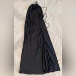 House Of CB NWOT  Zanab Black Thigh Slit Open Back Maxi Dress sz S Photo 4