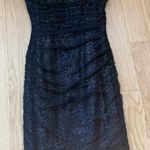 Ralph Lauren Lauren Evening Formal Midi Dress Cap Sleeve Sequin Sz 10 Navy Blue Photo 1