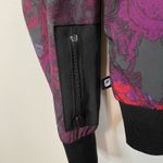 Fabletics  Floral Bomber Jacket M Lightweight Athletic Full Zip Pockets Active Photo 2