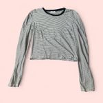 Heart & Hips Black and white striped long sleeve top Photo 0