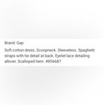 Gap Brown Eyelet scalloped hem mini dress M Photo 15